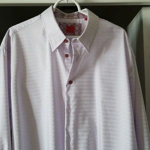 R.E.V. Men's Plaid Knit Long Sleeve Shirt